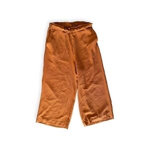 H&M pants wide legs brown casual Sz 6 small
